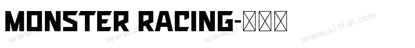 MONSTER RACING字体转换